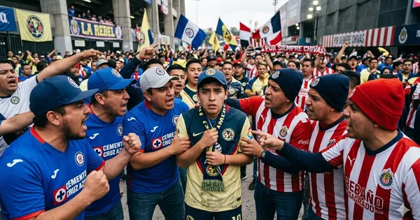 Aficionado del América no se quiso perder el Cruz Azul vs. Chivas