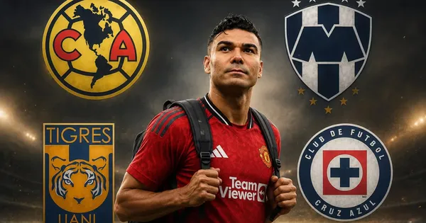 Casemiro junto a equipos de la Liga MX.