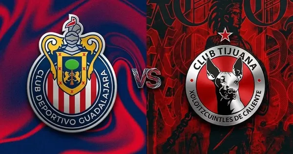 Ilustración digital del Chivas vs Xolos de la Jornada 17 del Clausura 2026