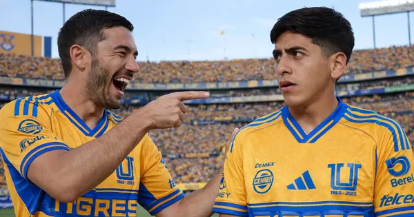 El mediocampista le jugó una inesperada broma al joven canterano del conjunto felino en pleno partido.