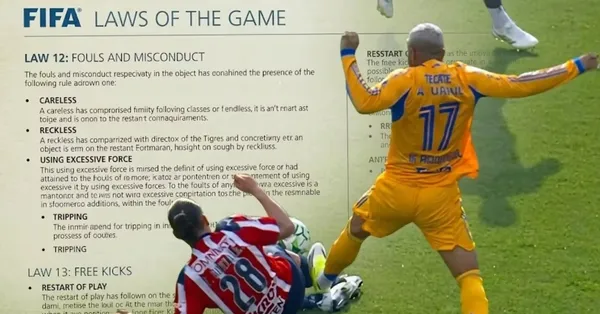 La polémica entrada de Rodrigo Aguirre en el Tigres vs. Chivas