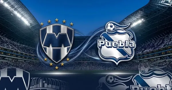 Ilustración digital del Rayados de Monterrey vs. Puebla