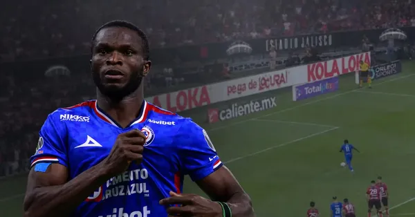 Christian Ebere ayudó a Cruz Azul con un doblete de goles ante Atlas.