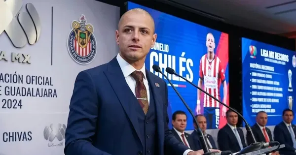 Ilustración digital del Chicharito de la Liga MX