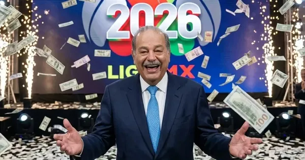 Ilustraición Digital de Carlos Slim en la Liga MX