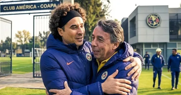 Ilustración digital de Guillermo Ochoa y Emilio Azcárraga
