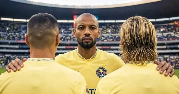 Ilustración digital de Joao Pedro junto a otros dos futbolistas más