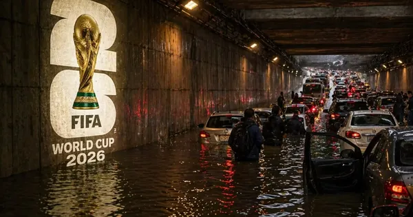 Quedan pocos días para el inicio del Mundial y las lluvias deslucieron la fragilidad de algunos puntos.