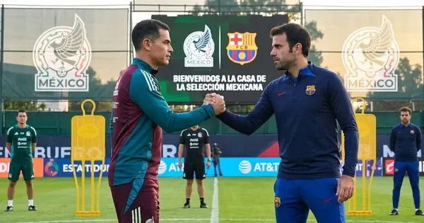 Ilustración digital de Rafa Márquez saludando a Vidal Paloma