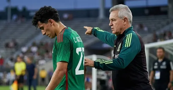 Ilustración digital de Javier Aguirre junto a Richard Ledezma