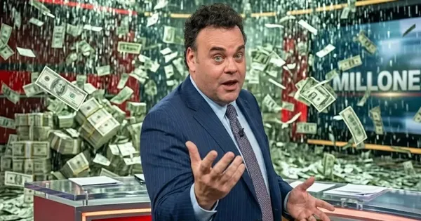 Imagen digital de David Faitelson en un programa de televisión