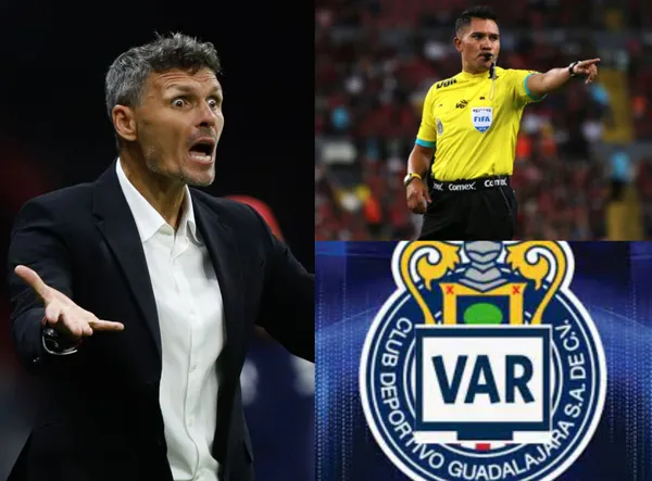 A Chivas les ayudó el VAR con una expulsión, mientras que al América los perjudicó el arbitraje.