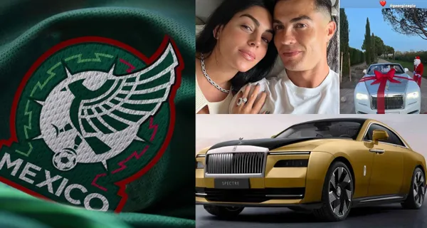 A Cristiano Ronaldo a quien le regalaron un Rolls Royce de navidad. El jugador del Tri que tiene un coche modificado, similar.