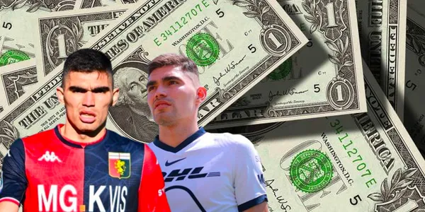 Abismal diferencia, lo que le paga Genoa a Vásquez y lo que ganaba en Pumas