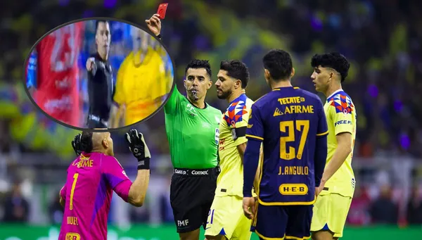 Adonai Escobedo pita penal para América ante Tigres en el torneo anterior y contra Cruz Azul en este torneo (Fuente: Mexsports)