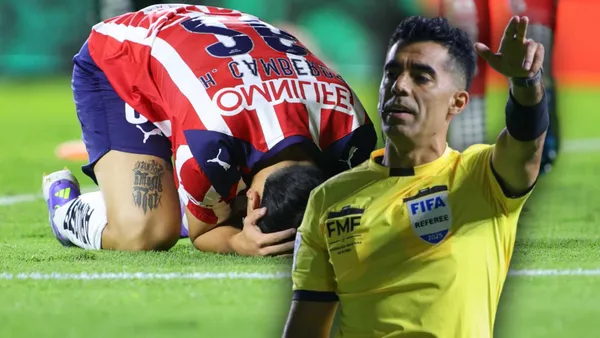 Adonai Escobedo y jugador de Chivas
