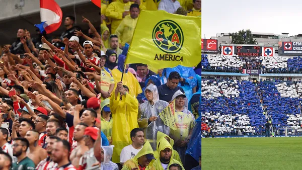 Afición de Chivas, América y Cruz Azul. | Foto: Mex Sport