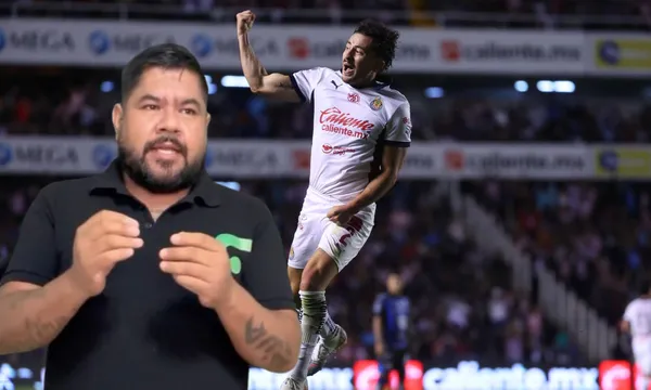 Alan Mozo festeja el segundo gol de las Chivas ante el cuadro de Querétaro (Fuente: Chivas)