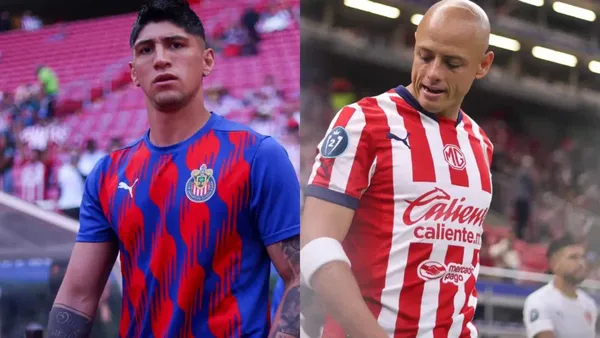 Alan Pulido y Javier Hernández (Foto: MEXSPORT)