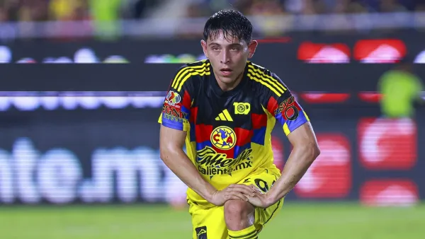 Alexis Gutiérrez durante el partido del América ante Toluca