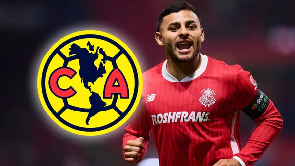 Alexis Vega en Toluca y sello del América (Foto: MEXSPORT)