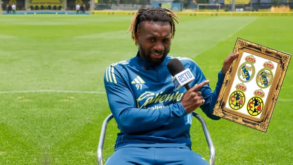 Allan-Saint-Maximin y cuadro del Real Madrid con el América (Foto: Diario ESTO)