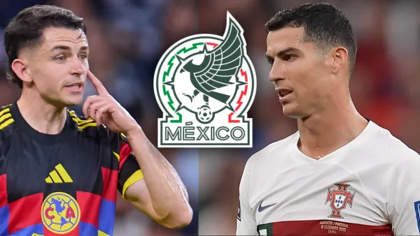 Álvaro Fidalgo con el América y Cristiano Ronaldo con Portugal