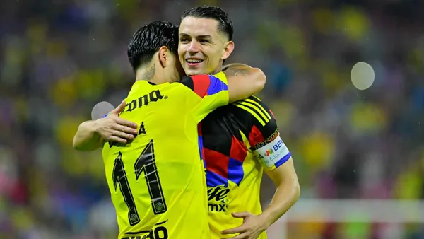 Álvaro Fidalgo festejando su gol ante Atlas