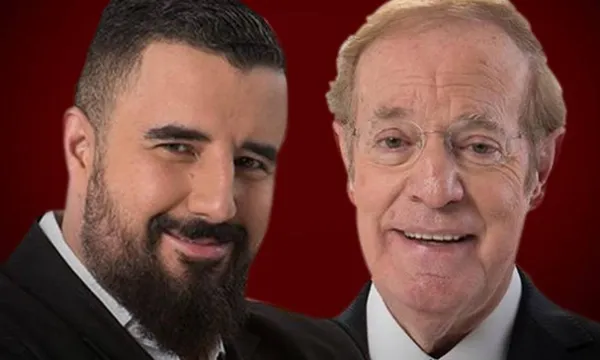 Álvaro Morales y Joserra en el estudio (Fuente: La Prensa)