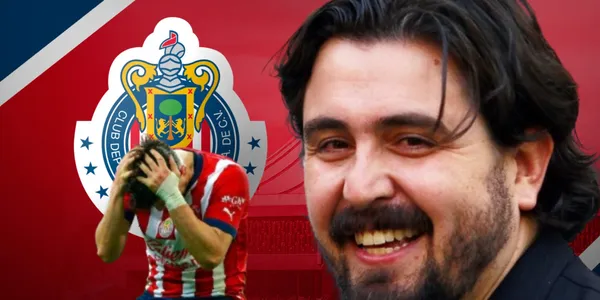 Amaury Vergara junto a futbolista de Chivas / FOTO SOY FÚTBOL