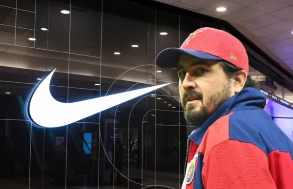 Amaury Vergara y logo de Nike/Foto América Retail.