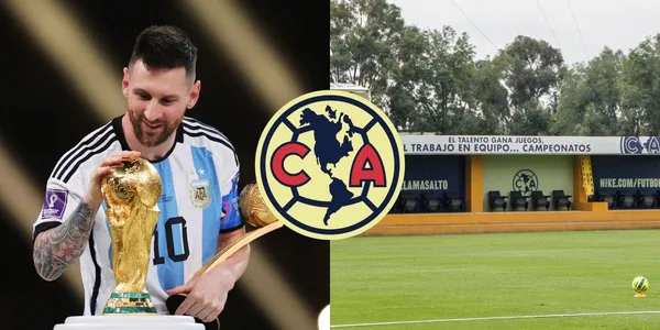América tuvo en sus instalaciones de Coapa la Copa del Mundo, la cual levantó Lionel Messi