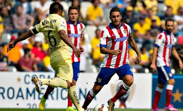 América vs Atlético en un juego amistoso (Fuente: Milenio)