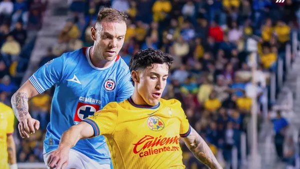 América vs Cruz Azul en el partido de ida | Foto: @LigaBBVAMX