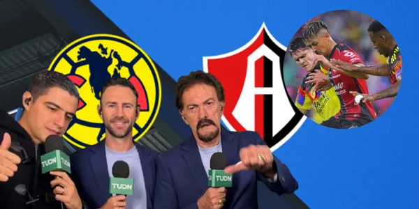 Analistas de TUDN en el América vs Atlas / FOTO LA RAZÓN DE MÉXICO