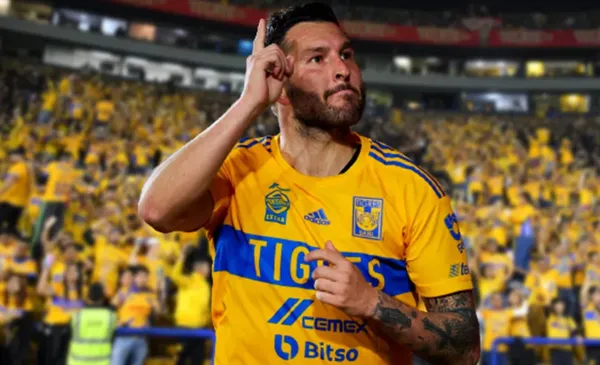 André Gignac celebra gol con el combinado de Tigres (Fuente: Mexsports)