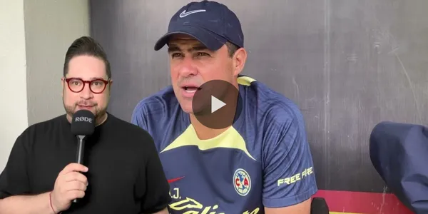André Jardine en una entrevista en Coapa (Fuente: IG de Club América)