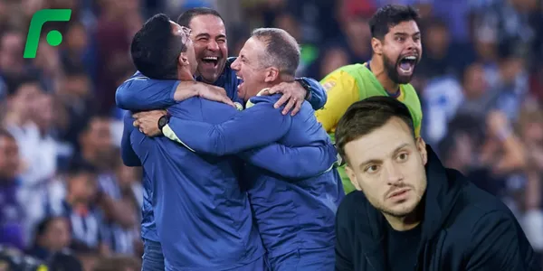 André Jardine festejando el triunfo del América ante Cruz Azul (Fuente: MEXSPORT)