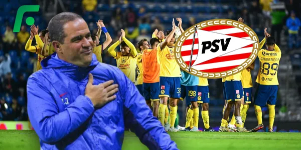 André Jardine festejando el triunfo del América (Fuente: MEXSPORT)