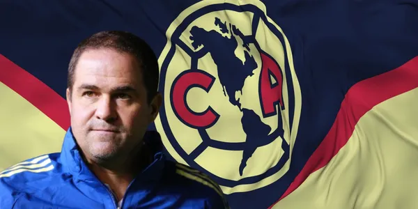 André Jardine junto a bandera del América / FOTO GETTY IMAGES