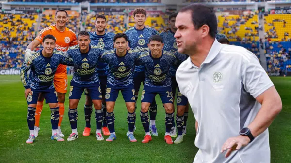 André Jardine y jugadores del América