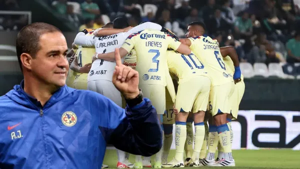 André Jardine y jugadores del América (Foto: MEXSPORT)