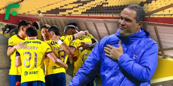 André Jardine y jugadores del América (Fuente: MEXSPORT)