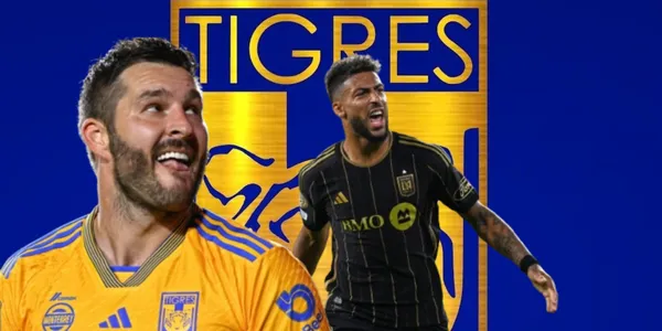 André Pierre Gignac junto a Denis Bouanga / FOTO ESTO
