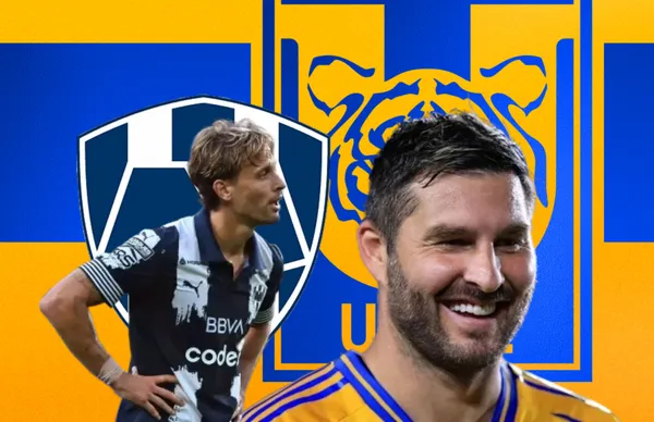 André Pierre Gignac y Sergio Canales/ Foto GOAL.