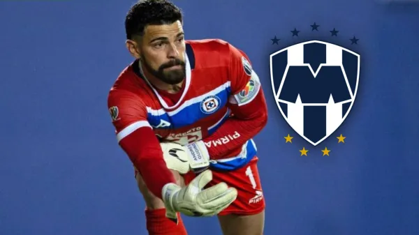 Andrés Gudiño durante uno de los cotejos de Cruz Azul