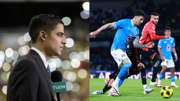 Andrés Vaca salió a la defensa de jugador de Cruz Azul tras empate con Atlas | Foto: Especial