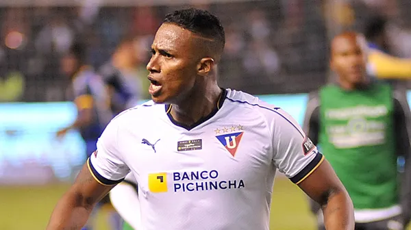 Antonio Valencia durante su etapa de la Liga de Quito (Fuente: Primicias)