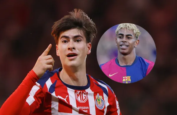 Armando González y Lamine Yamal/Foto Claro Sports.