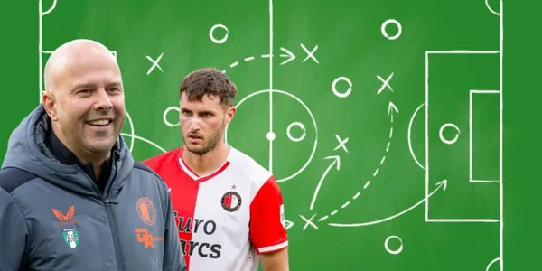 Arne Slot y Santiago Giménez / FOTO Wikipedia